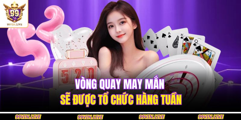 Vòng quay may mắn sẽ được tổ chức hàng tuần